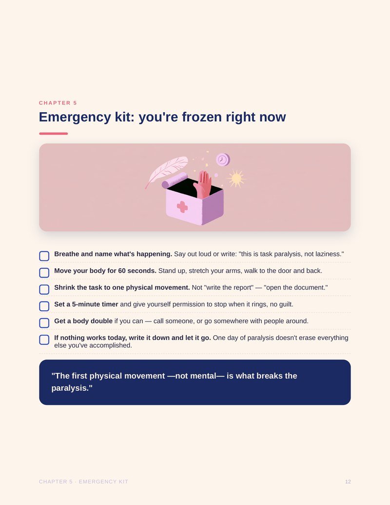 Guide preview — emergency kit chapter